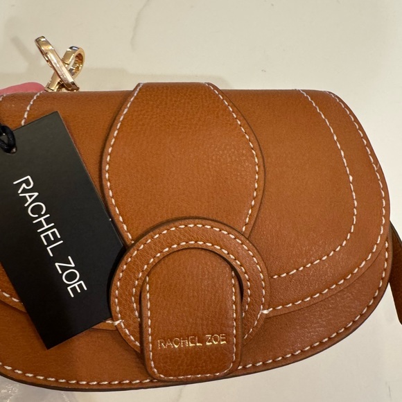 Rachel Zoe Edessi Brown Leather Belt Bag Crossbody Shoulder Bag NWT - Picture 3 of 8